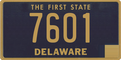 DE license plate 7601