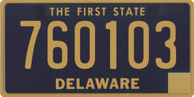 DE license plate 760103