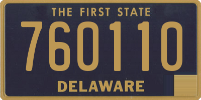 DE license plate 760110