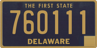 DE license plate 760111
