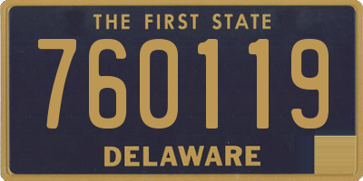 DE license plate 760119