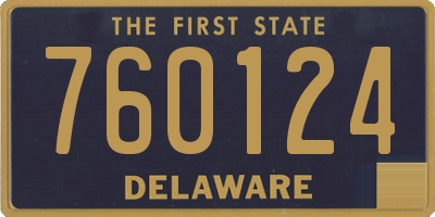 DE license plate 760124