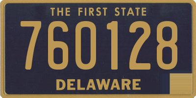 DE license plate 760128
