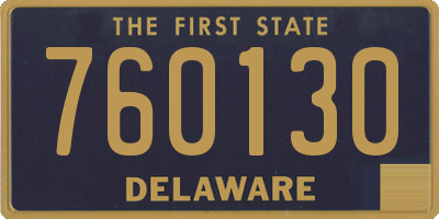 DE license plate 760130