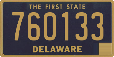 DE license plate 760133