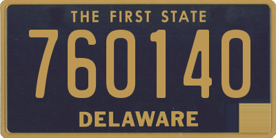 DE license plate 760140
