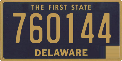 DE license plate 760144