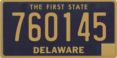 DE license plate 760145