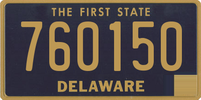 DE license plate 760150