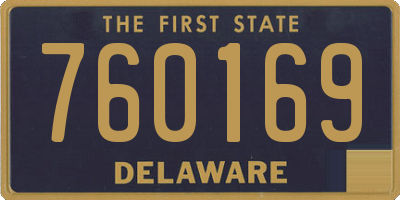 DE license plate 760169