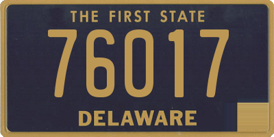 DE license plate 76017