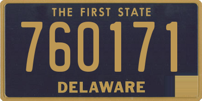 DE license plate 760171