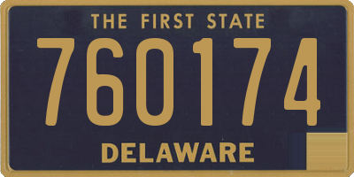 DE license plate 760174