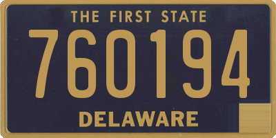 DE license plate 760194