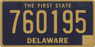 DE license plate 760195