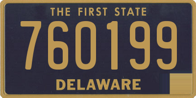 DE license plate 760199