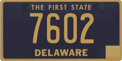 DE license plate 7602