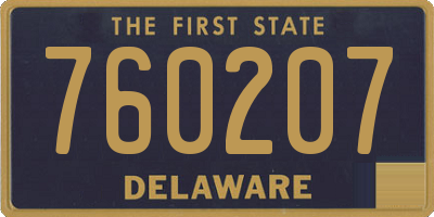DE license plate 760207