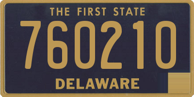 DE license plate 760210