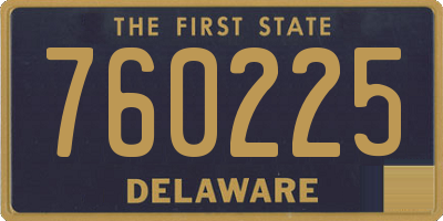 DE license plate 760225