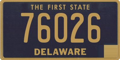 DE license plate 76026