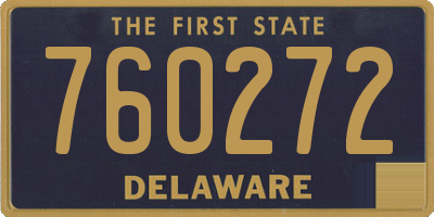 DE license plate 760272