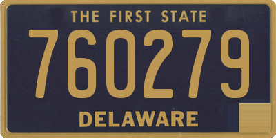 DE license plate 760279