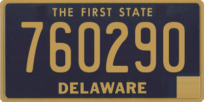 DE license plate 760290