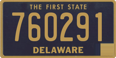 DE license plate 760291