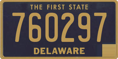 DE license plate 760297