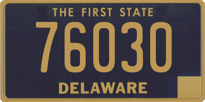 DE license plate 76030