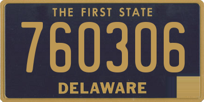 DE license plate 760306