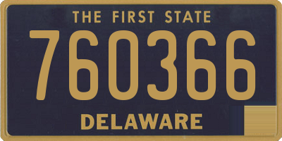 DE license plate 760366