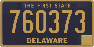 DE license plate 760373