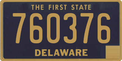 DE license plate 760376
