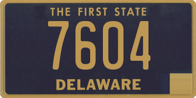 DE license plate 7604