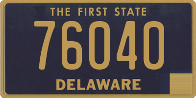 DE license plate 76040