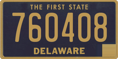 DE license plate 760408