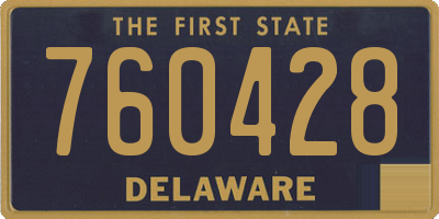 DE license plate 760428
