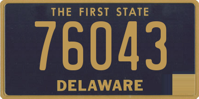 DE license plate 76043