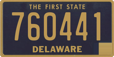 DE license plate 760441