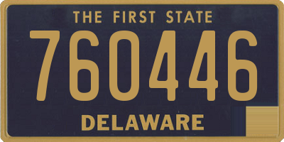 DE license plate 760446