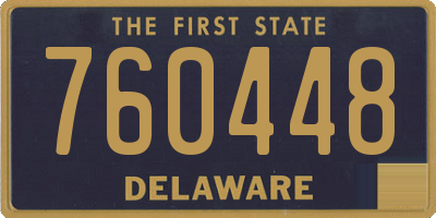 DE license plate 760448