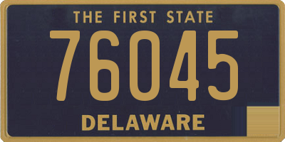 DE license plate 76045