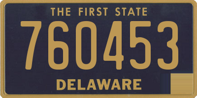 DE license plate 760453