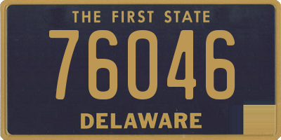 DE license plate 76046