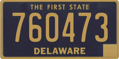 DE license plate 760473