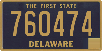 DE license plate 760474