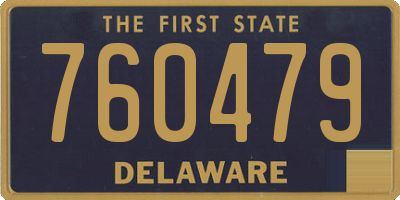 DE license plate 760479