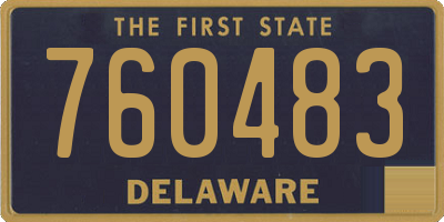 DE license plate 760483